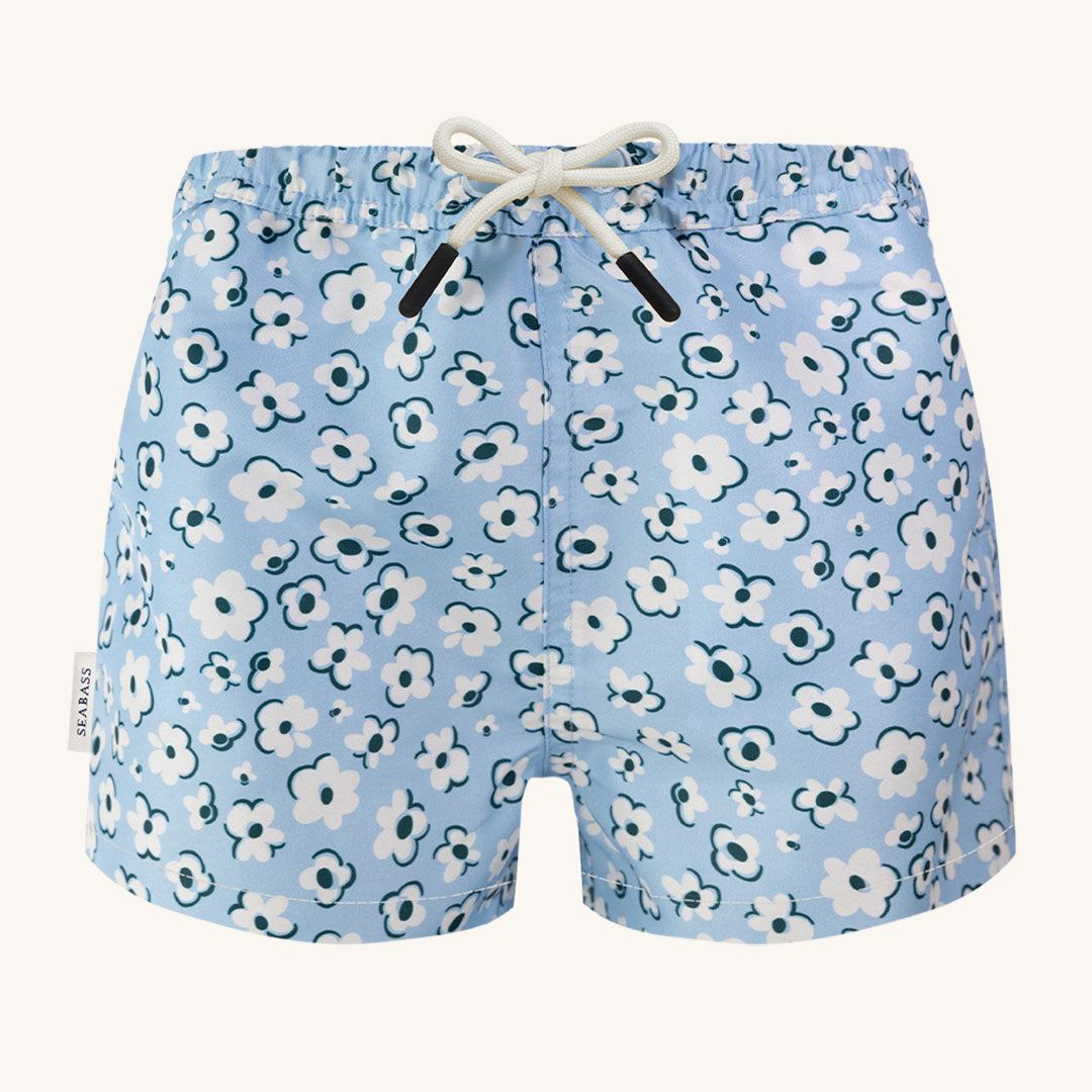 BAÑADOR NIÑO PALMA - AZUL CLARO