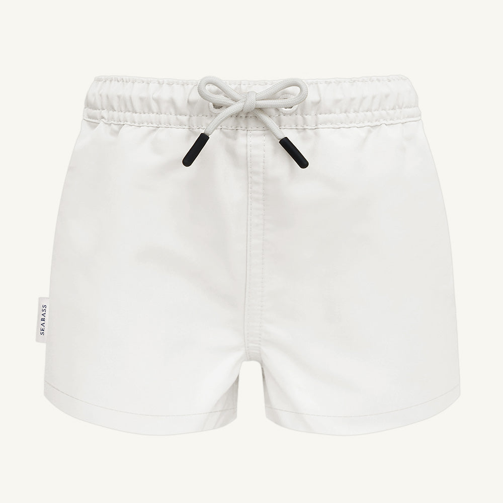 Männer UV Badeshort Weiß - einfarbig