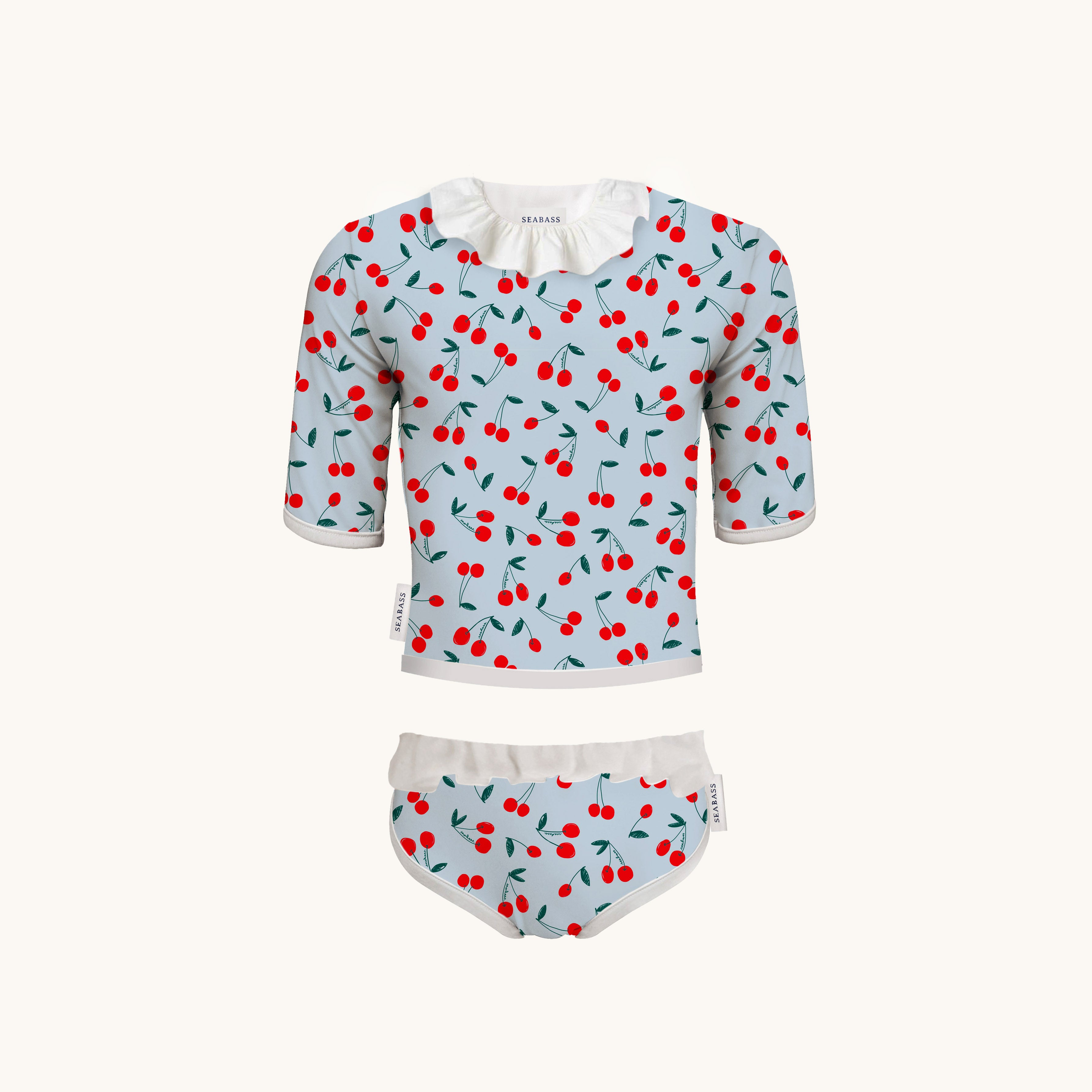 UV-Badeanzug für Mädchen Coco Sydney - vanille