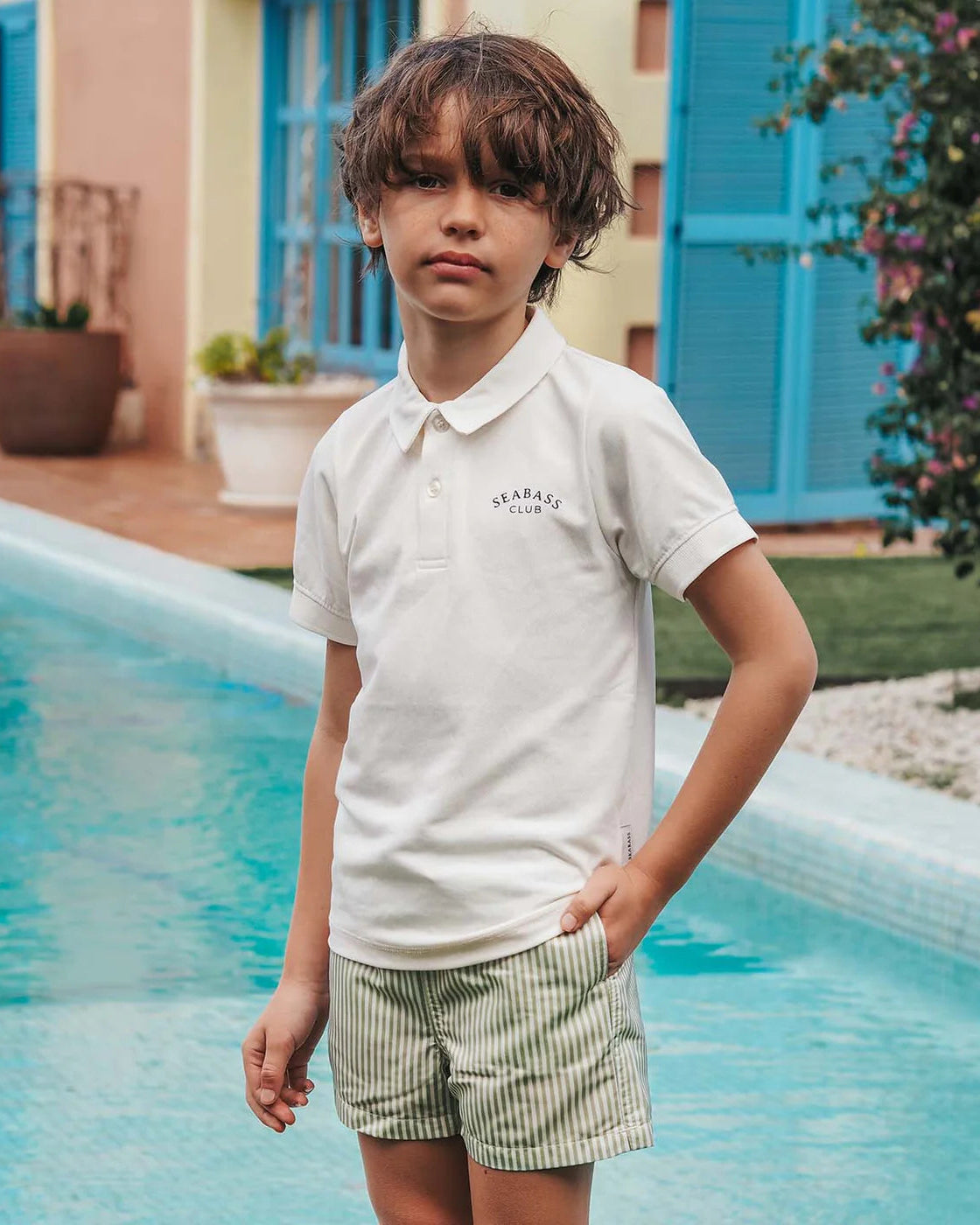 Bañador Niño Portofino - rayas verdes