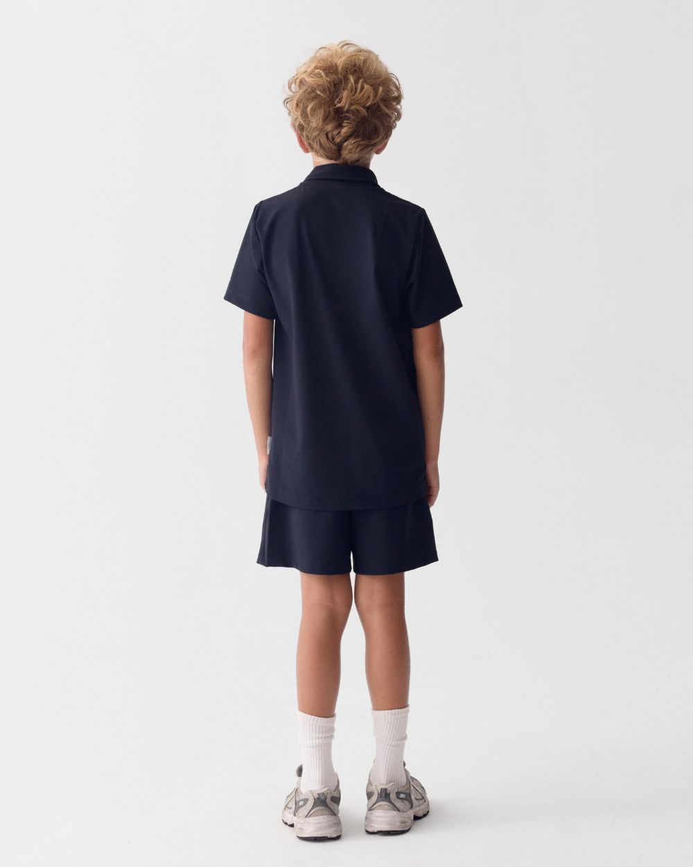 Kinder-Poloshirt mit UV-Schutz, Marineblau