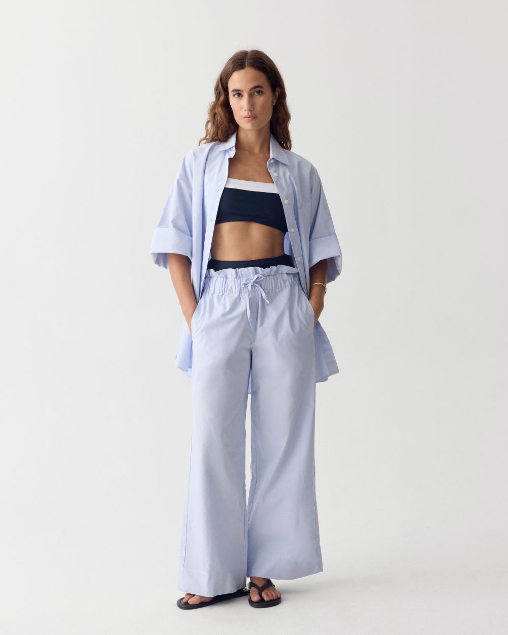 Women UV Resort Shirt Soleil Sky Blue