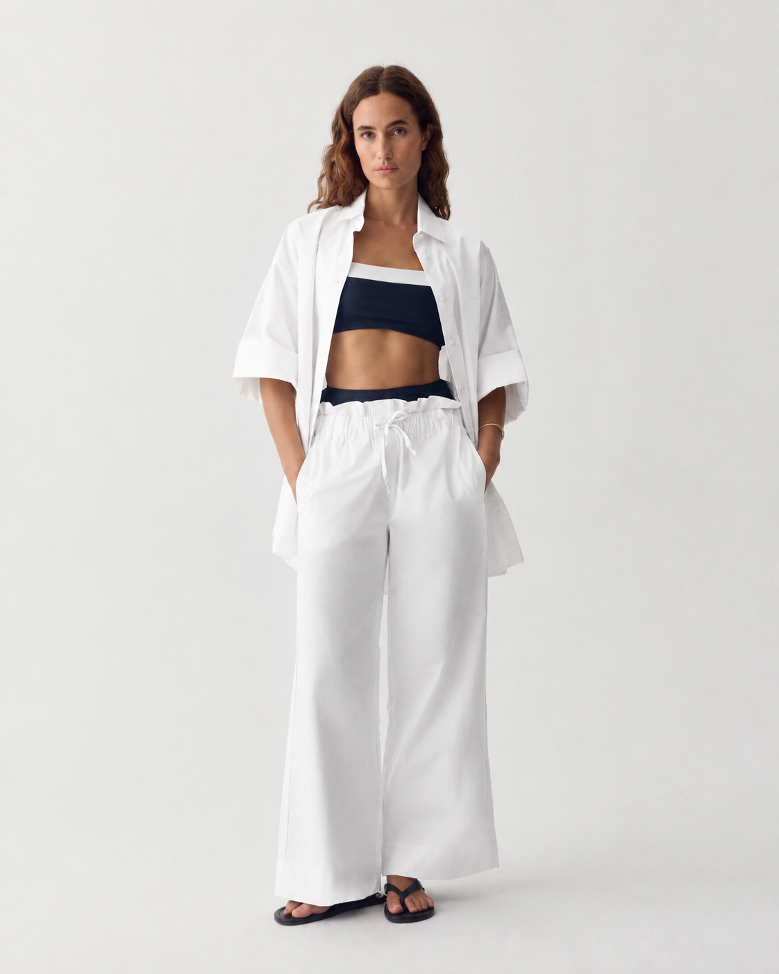 Pantalón UV Mujer Soleil Blanco Brillante
