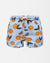 Boy UV Swim Short Corsica - orange blue gingham