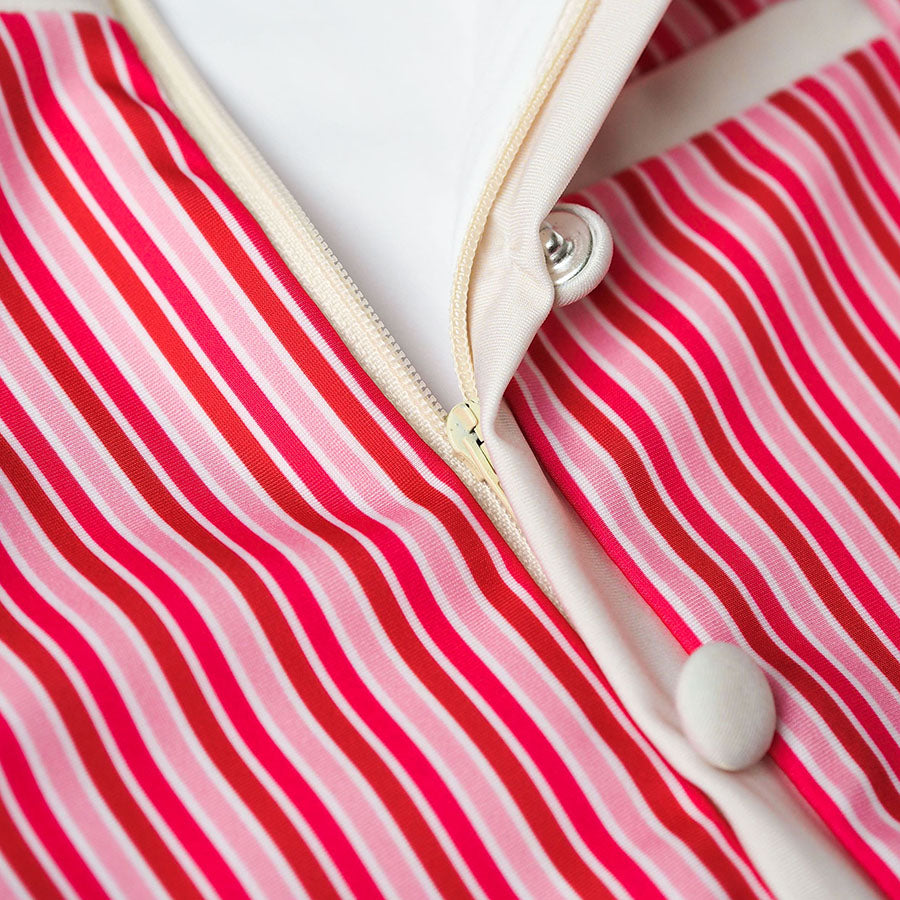 Mädchen UV Bikini Coco St. Tropez - Rot/Rosa Streifen