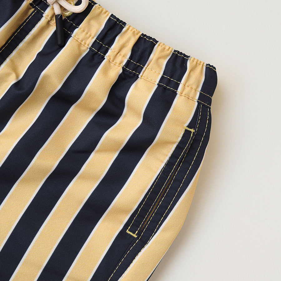 Heren UV Zwembroek Sorrento - blauw gele strepen