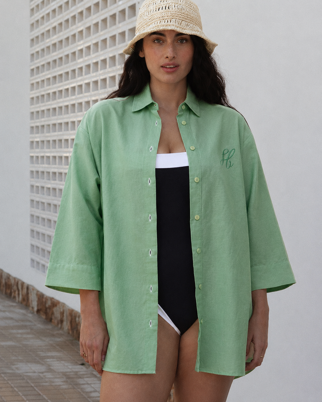 Dames UV Oversized Shirt Soleil Butter Yellow