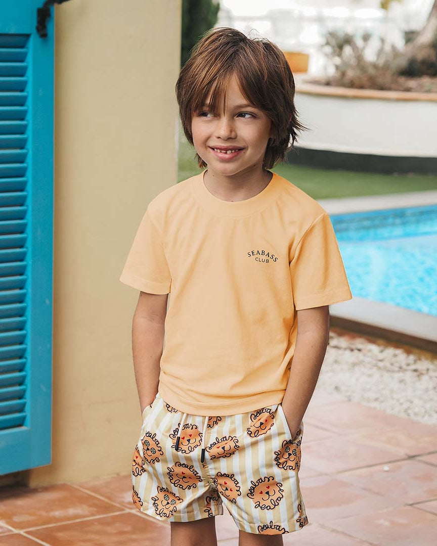 Bañador Niño Leone - león rayas amarillo