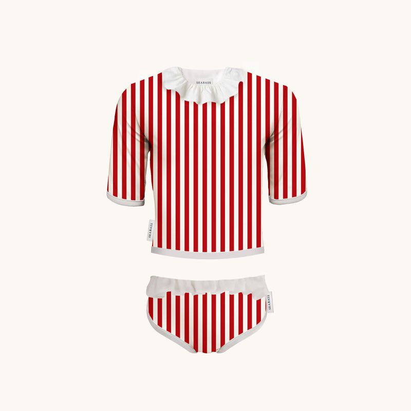 Girl UV Two Piece Swimsuit Ruffle Venice