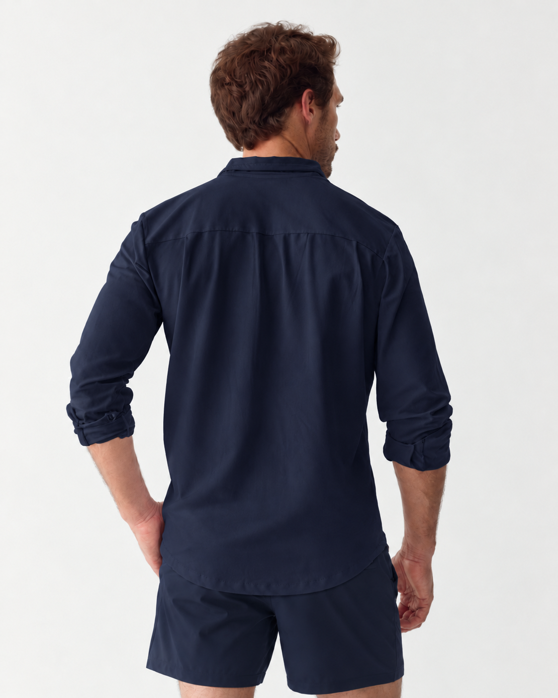 Männer Hemd mit UV-Schutz - Marineblau