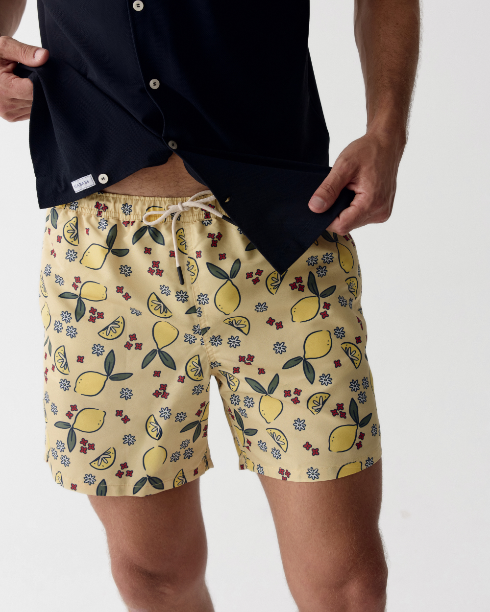 Männer UV Badeshort Amalfi - Zitronen