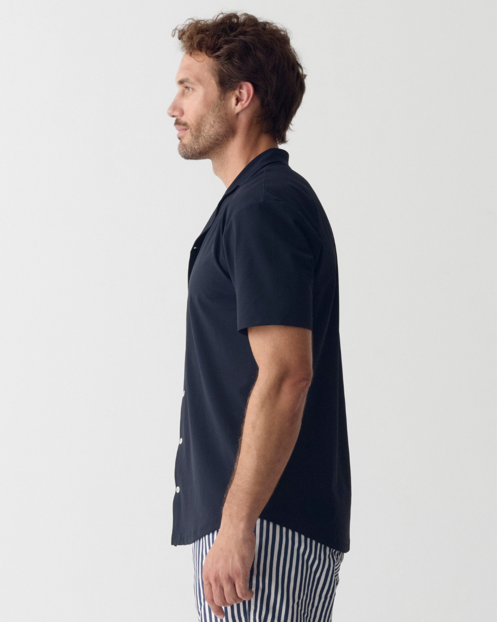 Männer UV Hemd Kurzarm mit UV-Schutz - Marineblau