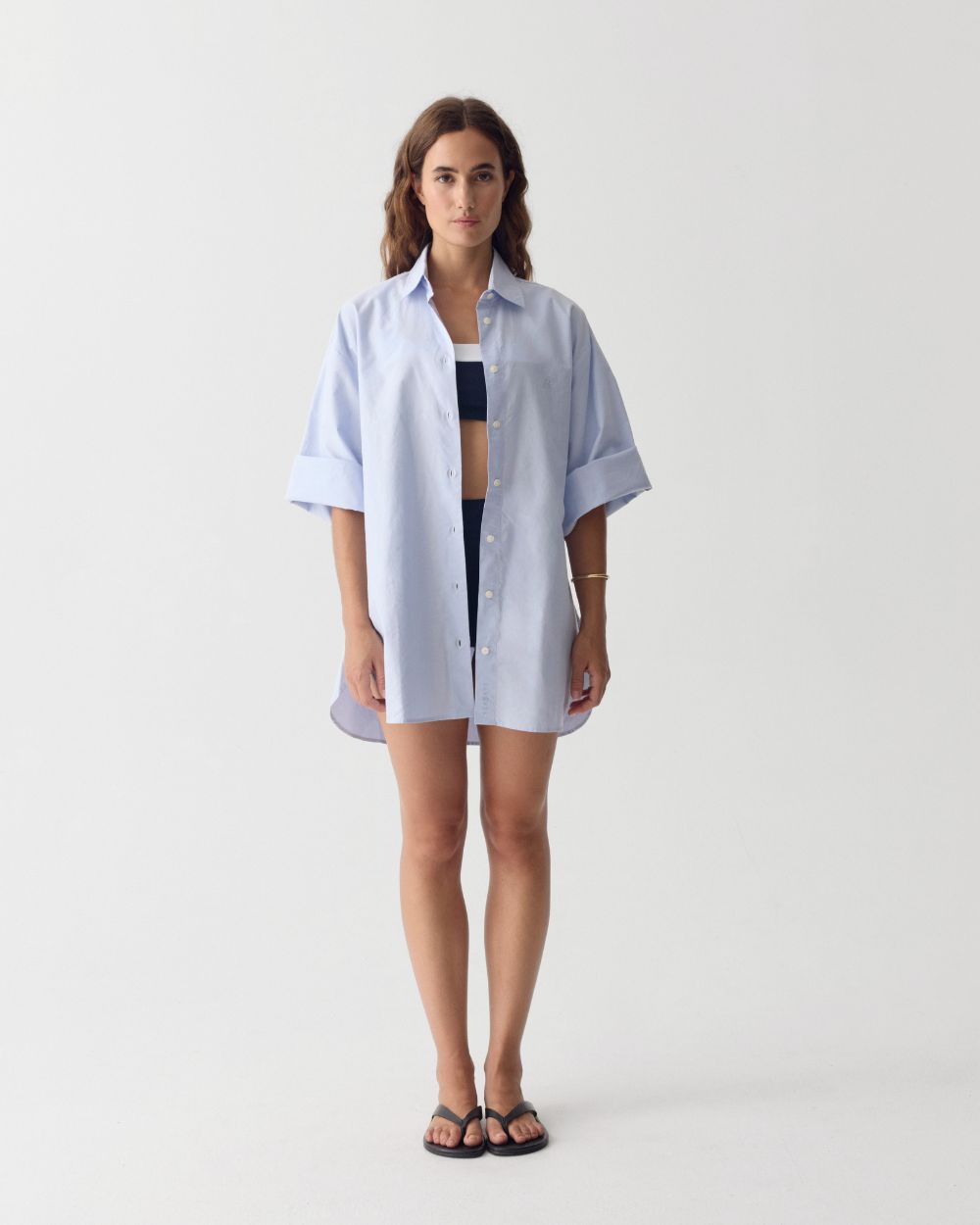Women UV Resort Shirt Soleil Sky Blue