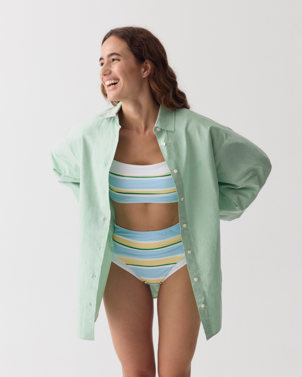 Dames UV Oversized Shirt Soleil Butter Yellow