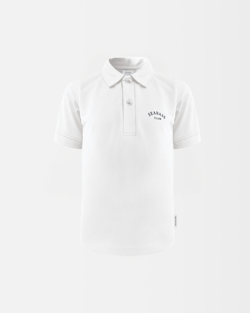 Camiseta Polo UV Infantil Blanco
