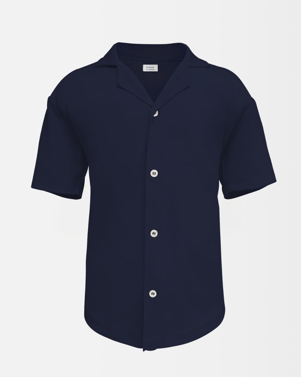Heren Camp Shirt met UV-bescherming - marineblauw
