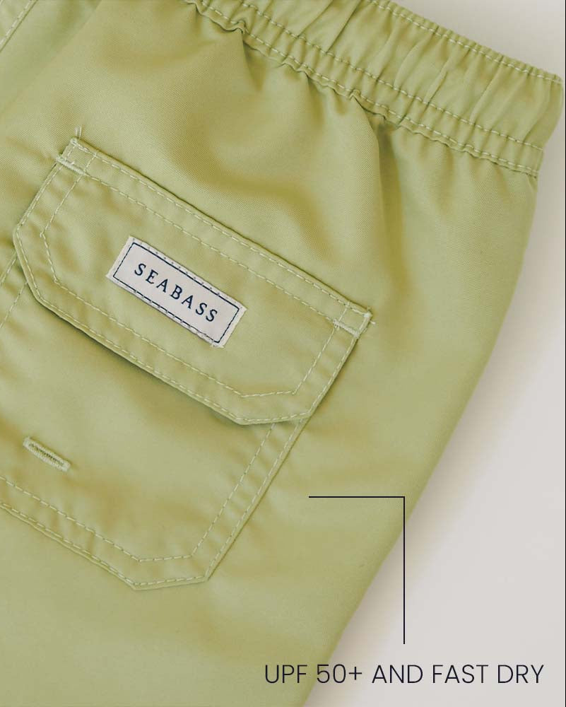 Bañador Niño Pistachio verde - liso