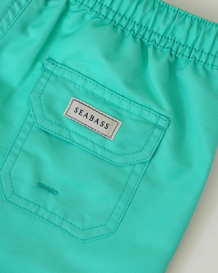 Jungs UV Badeshort Mintgrün - einfarbig