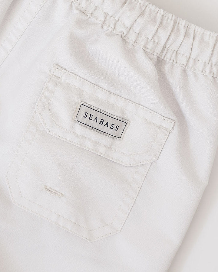Boy UV Swim Short Pearl White - solid