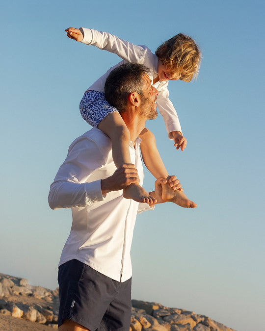 Jungs Hemd mit UV-Schutz - Weiß